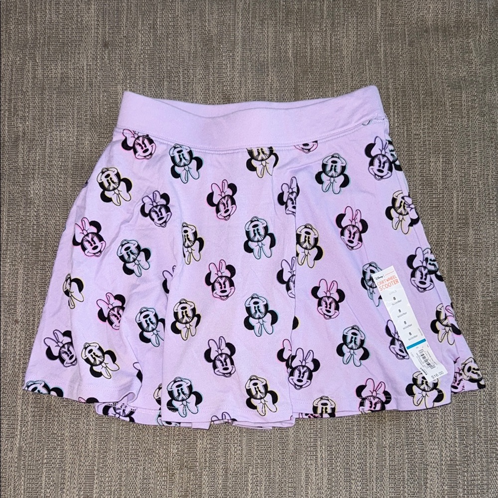 Disney Purple Skirt with Cartoon Print